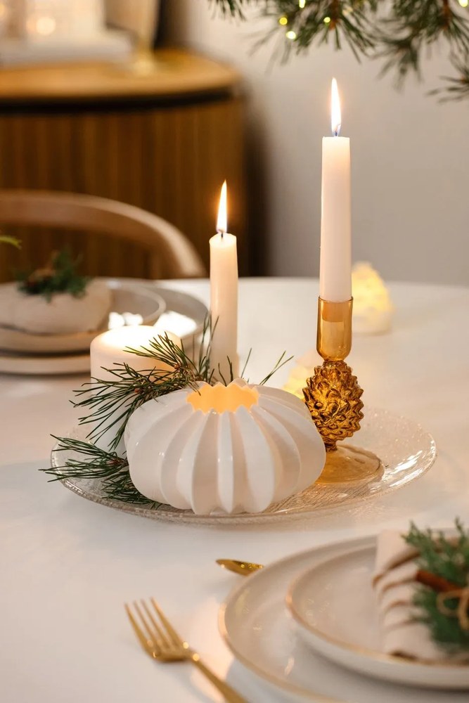 Oda fehér kerek étkezőasztal, ⌀ 110 cm - Marckeric