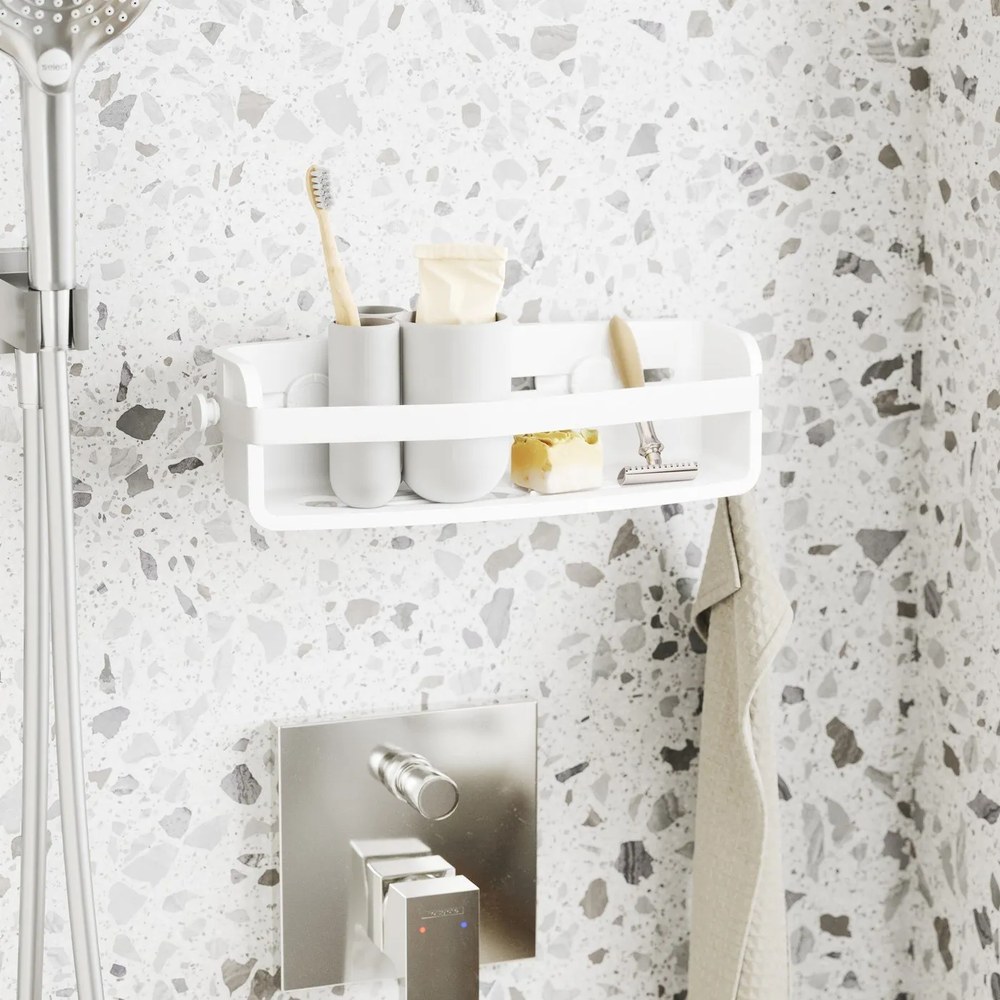 Fehér műanyag fogkefetartó pohár Touch – Umbra