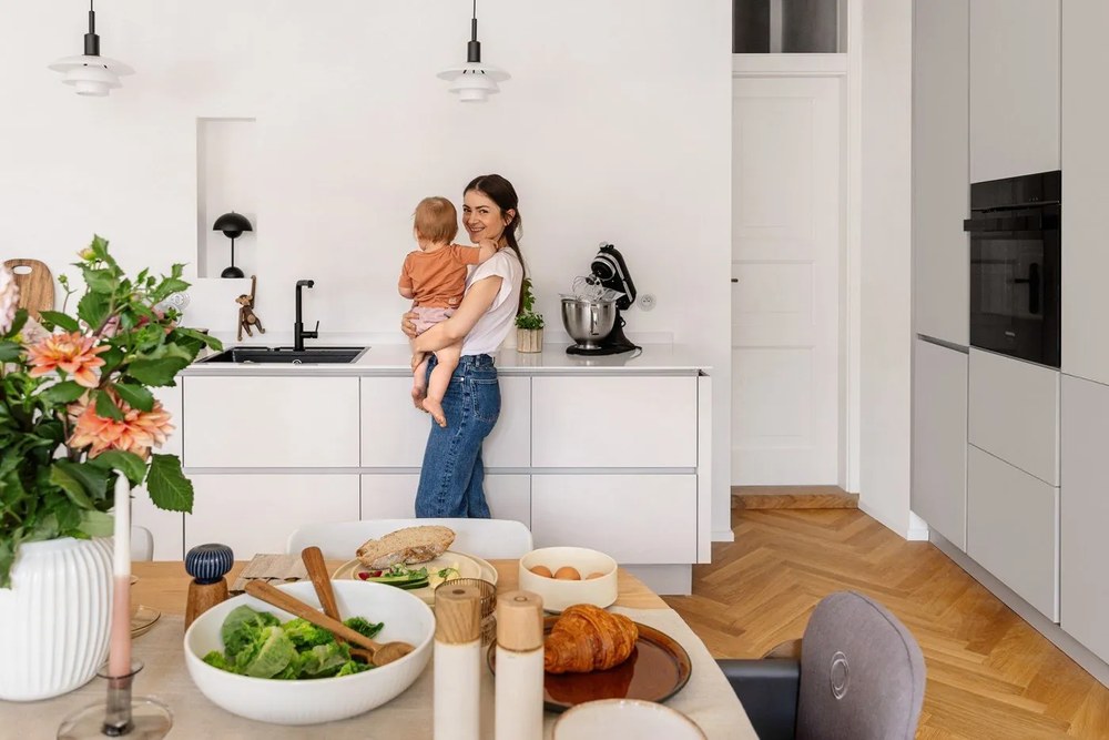 Hammershoi fehér porcelán salátás tál, ⌀ 30 cm - Kähler Design