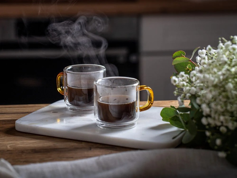 Üveg eszpresszó bögre szett 2 db-os 80 ml Amber – Vialli Design