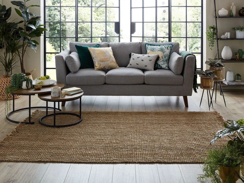 Jute barna juta szőnyeg, 120 x 170 cm - Flair Rugs