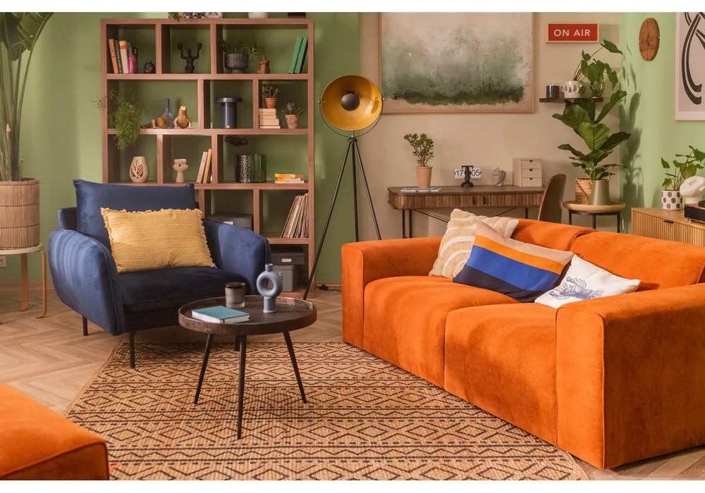 Bounds fekete tárolóasztal, ø 58 cm - BePureHome