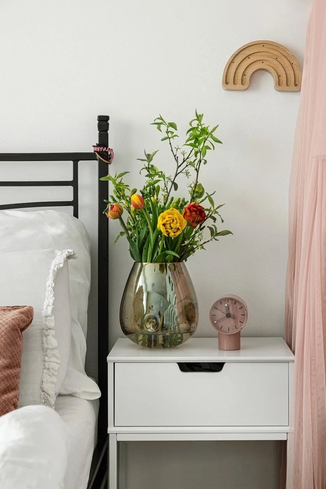 Mitra fehér éjjeliszekrény - Actona