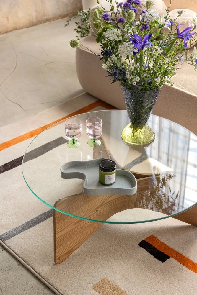 Bézs buklé kinyitható kanapé 247 cm Quinoa – Bonami Selection