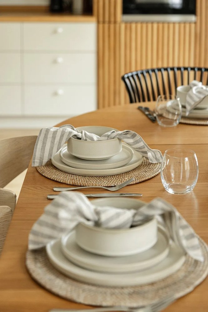 Fehér rattan tányéralátét, ⌀ 36 cm - Tiseco Home Studio