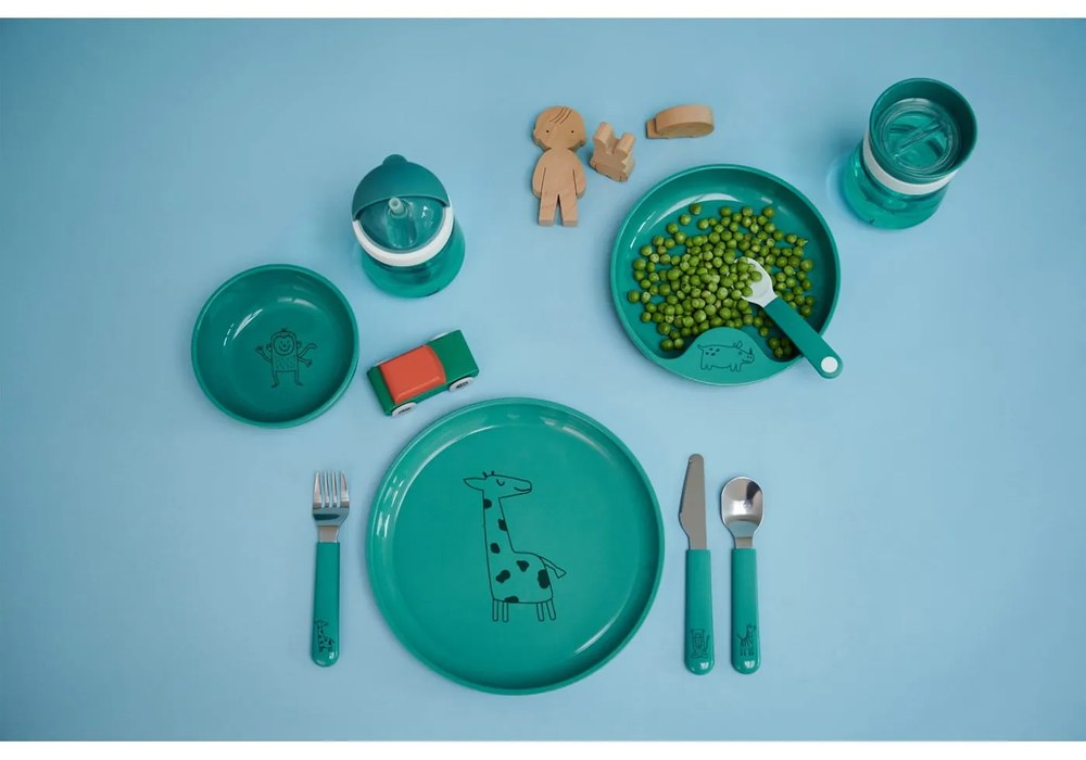Gyerek étkészlet 3 db-os Deep turquoise – Mepal