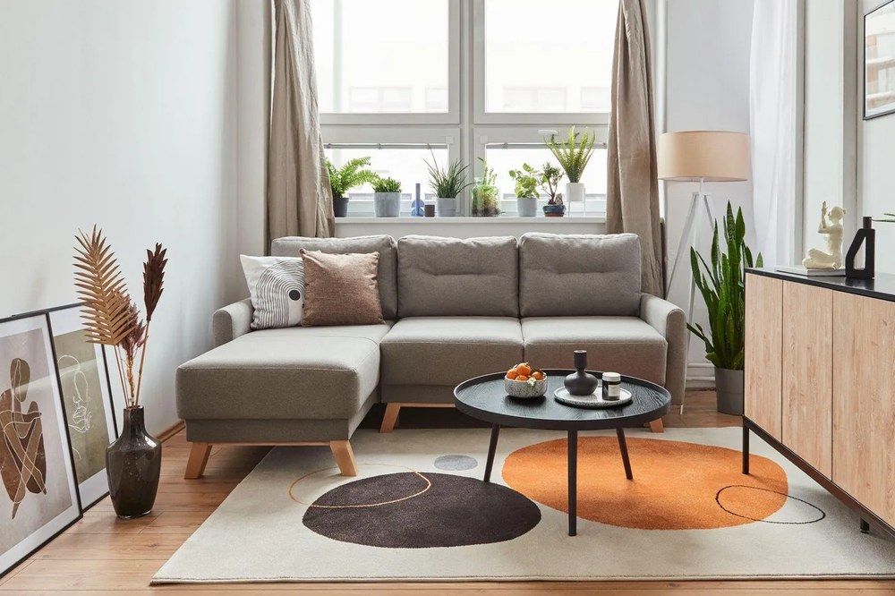 Pop világosszürke kinyitható variálható sarokkanapé - Bonami Selection