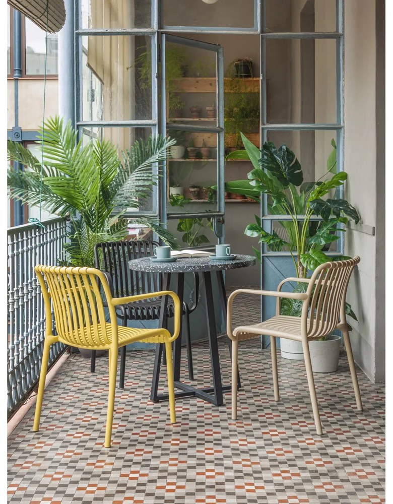 Isabellini fekete kerti szék - Kave Home