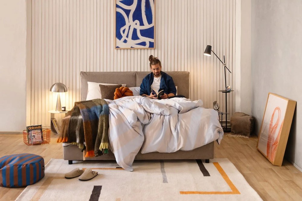 Narancssárga-krémszínű szőnyeg 160x230 cm Linea – Universal