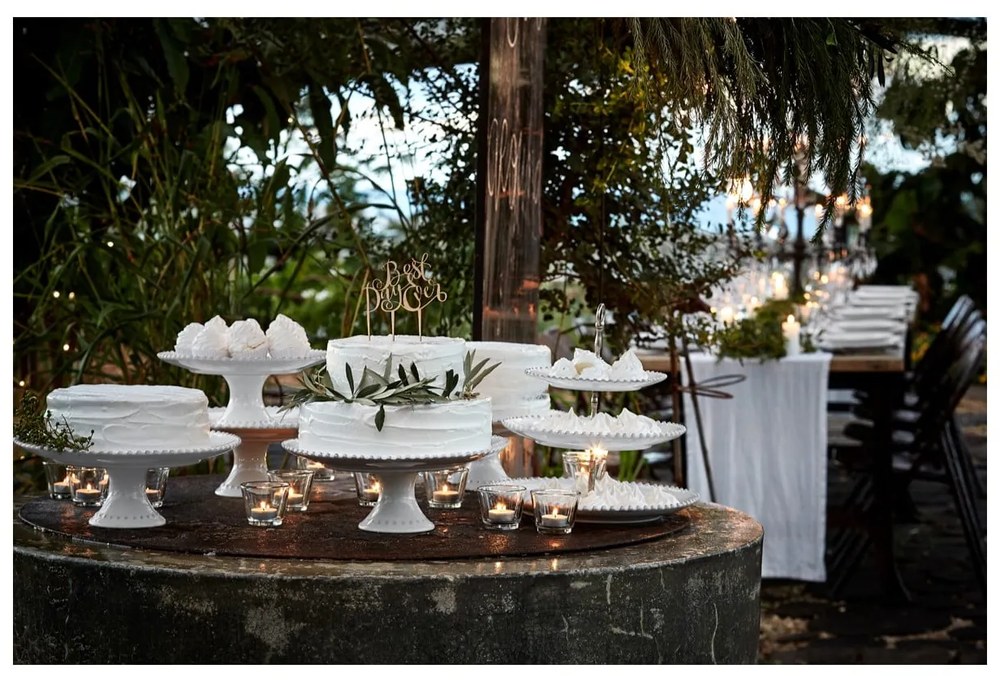 Pearl fehér agyagkerámia tortatartó, ⌀ 22 cm - Costa Nova