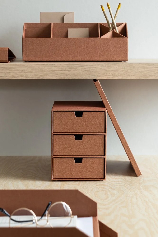 Karton fiókos rendszerező Ingrid Restore Paper Laminate – Bigso