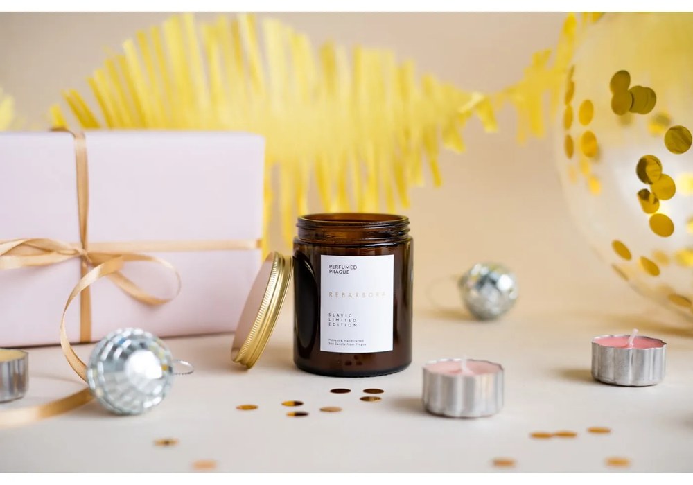 Illatos szójaviasz gyertya égési idő 40 ó Slavic Edition: #07 Rhubarb – Perfumed Prague
