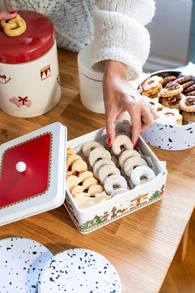 Süteménytartó fém doboz szett 3 db-os Speckled – Premier Housewares