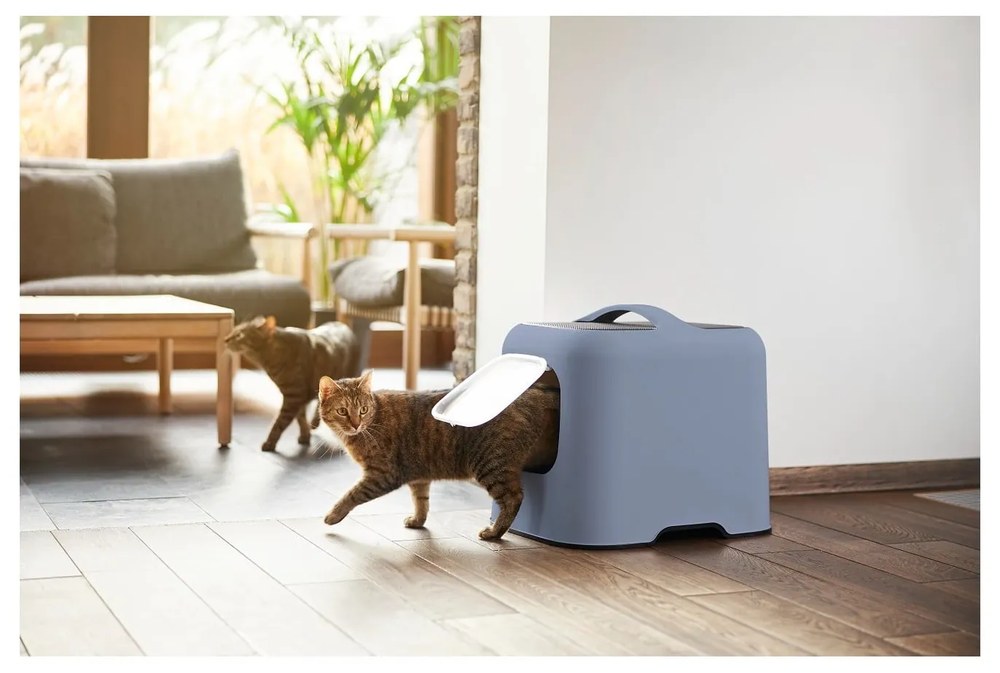 Sötétkék macskatoalett 40x51 cm Biala – Rotho