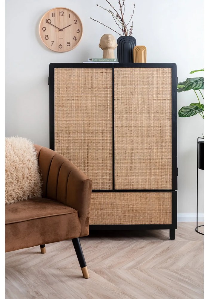 Pure Medium világosbarna falióra hársfából, ø 40 cm - Karlsson