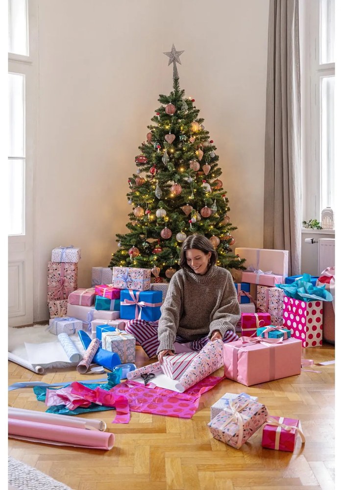 Üveg kézzel fújt karácsonyfadísz készlet 3 db-os ø 8 cm – Ego Dekor