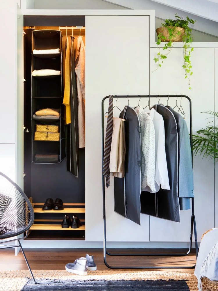 Garment So fekete függő rendszerező, 6 rekesszel - Compactor