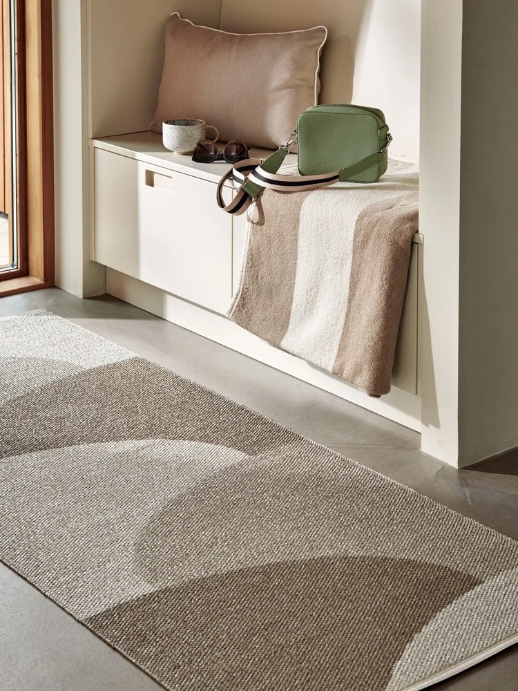 Bézs-krémszínű gyapjúkeverék takaró 140x180 cm Bob Mud Vanilla – Pappelina