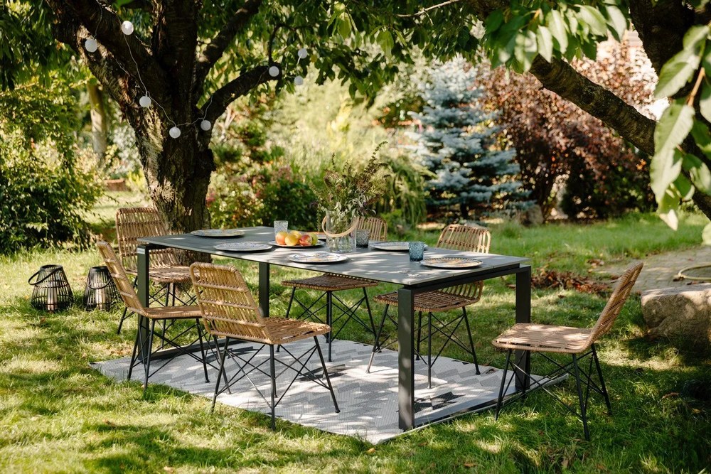 Strong szürke kerti asztal, 210 x 100 cm - Bonami Selection