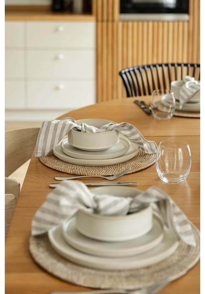 Fehér rattan tányéralátét, ⌀ 36 cm - Tiseco Home Studio