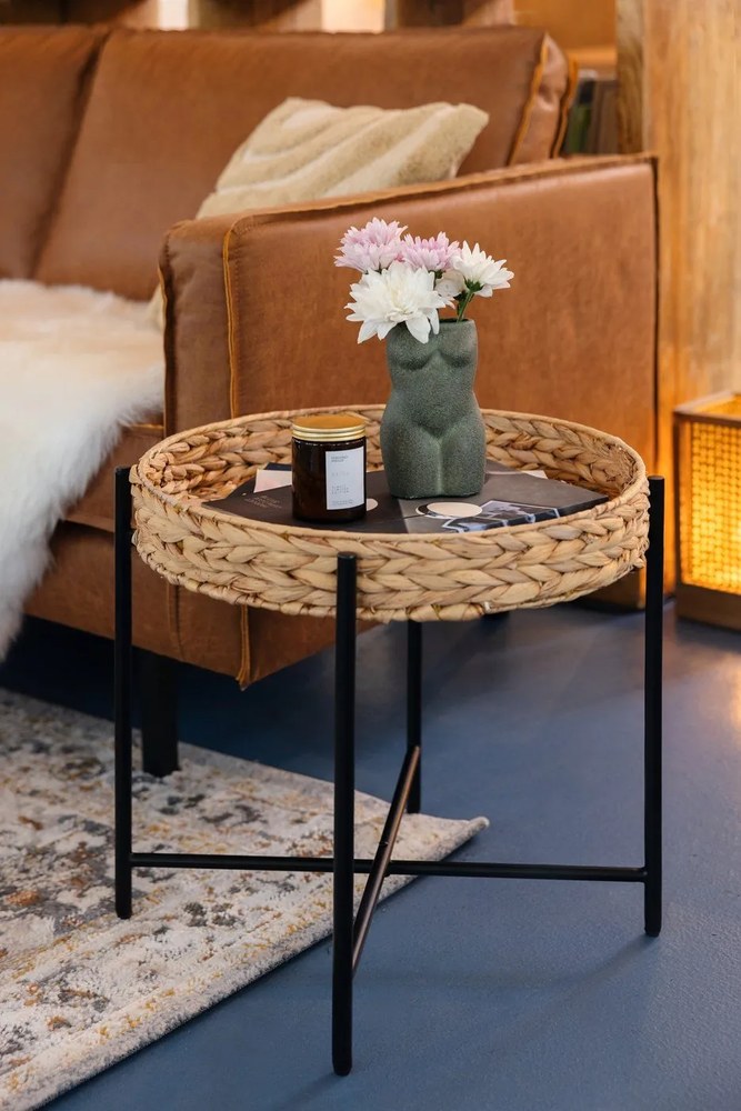 Barna bőrutánzat kanapé 190 cm Rodeo – WOOOD