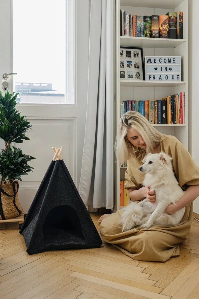 Sötétszürke teepee sátor kisállatoknak - Wenko