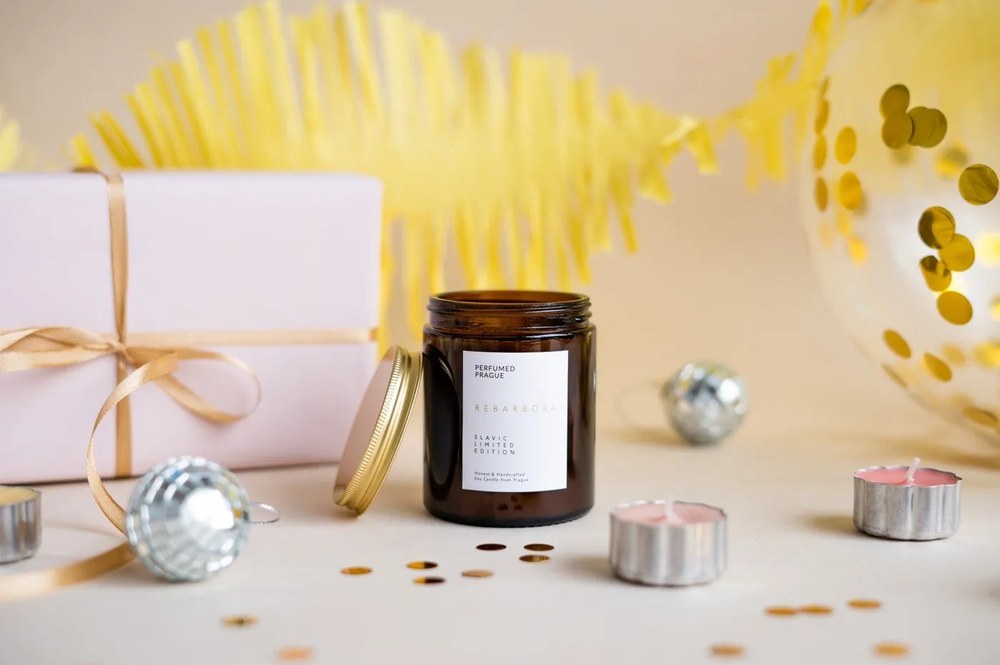 Illatos szójaviasz gyertya égési idő 40 ó Slavic Edition: #07 Rhubarb – Perfumed Prague