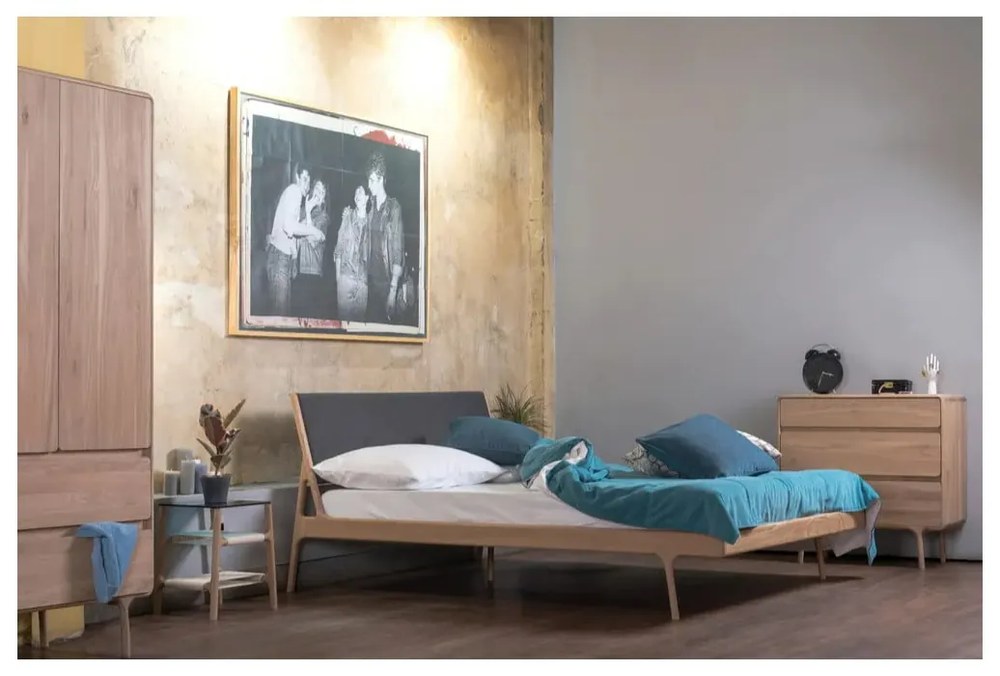 Fawn tömör tölgyfa komód 3 fiókkal - Gazzda