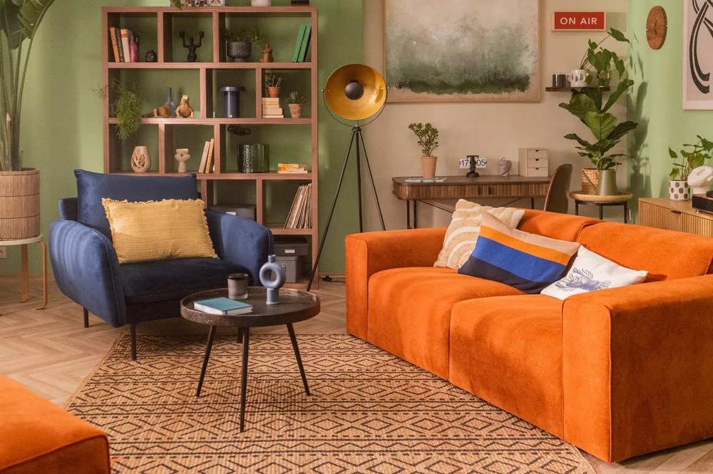 Barna könyvespolc diófa dekorral 150x198 cm Berlin – TemaHome