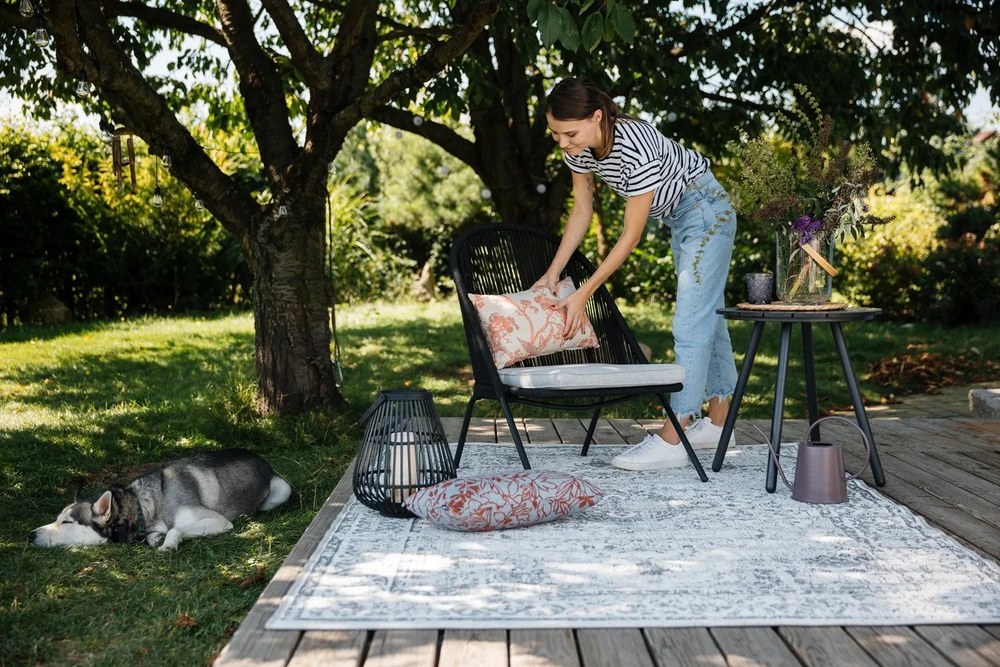 Lounge szürke kerti asztal, ø 51 cm - Bonami Essentials