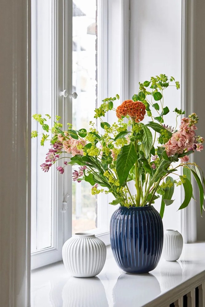 Hammershoi fehér agyagkerámia váza, magasság 10 cm - Kähler Design