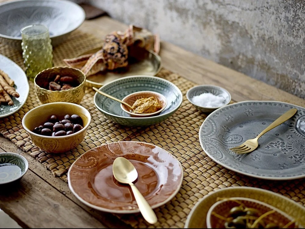 Aranyszínű rozsdamentes acél evőeszköz 4 db-os – Bloomingville