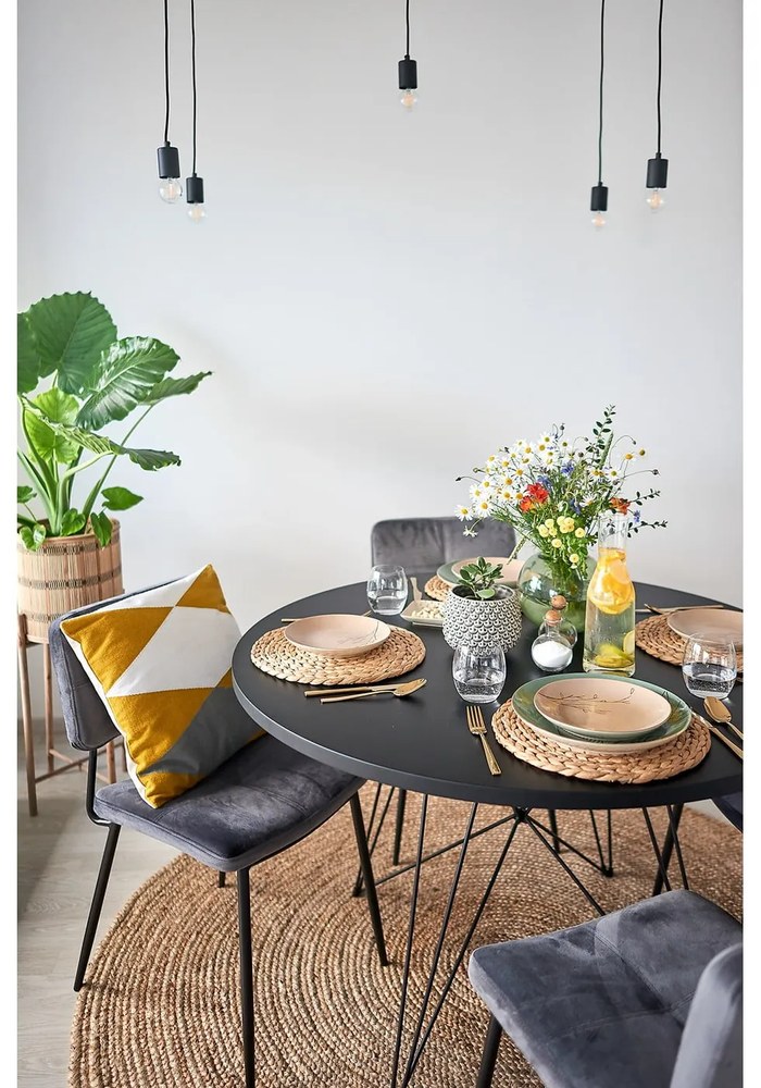 Bombay világosbarna kerek szőnyeg, ø 150 cm - House Nordic