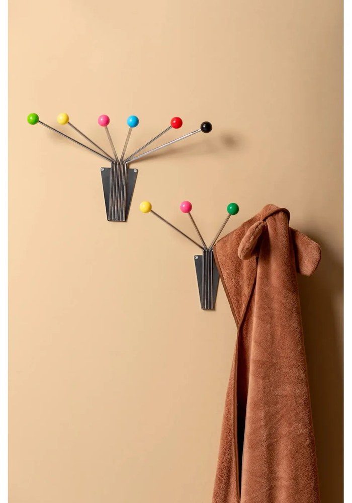 Ezüstszínű fém fali fogas Neptune – PT LIVING