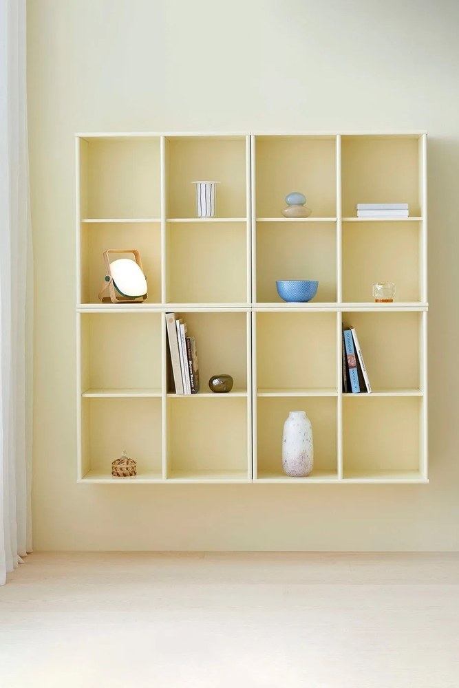 Világossárga függő könyvespolc 70x70 cm Mistral – Hammel Furniture