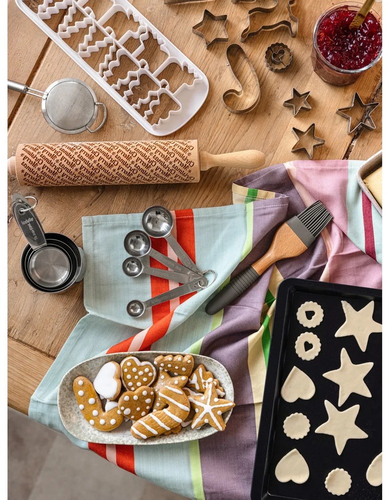 Merry Christmas karácsonyi dombornyomott sodrófa - Valek