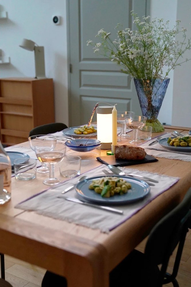 LED hordozható dimmelhető USB-s kültéri lámpa ø 9 cm Camp – Hübsch