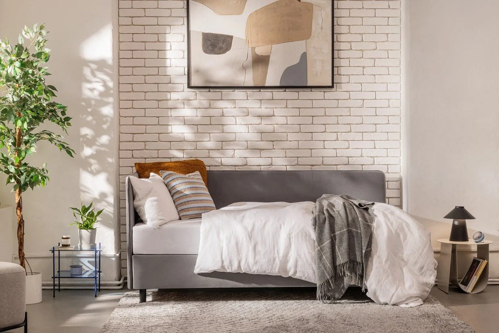 Fehér egyszemélyes len ágyneműhuzat 135x200 cm – Linen Tales