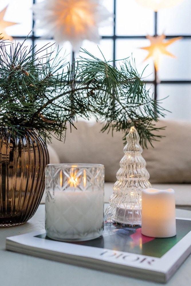 Hammershøi barna üveg váza, magasság 18,5 cm - Kähler Design