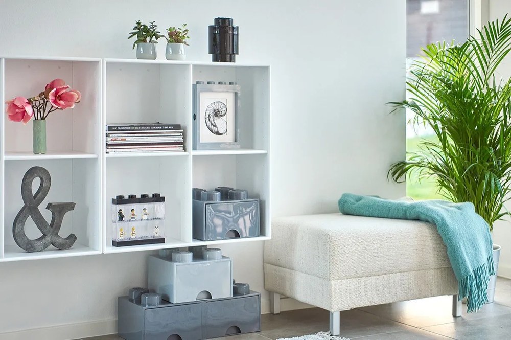 Fekete-fehér minifigura gyűjtődoboz, 8 db minifigurához - LEGO®