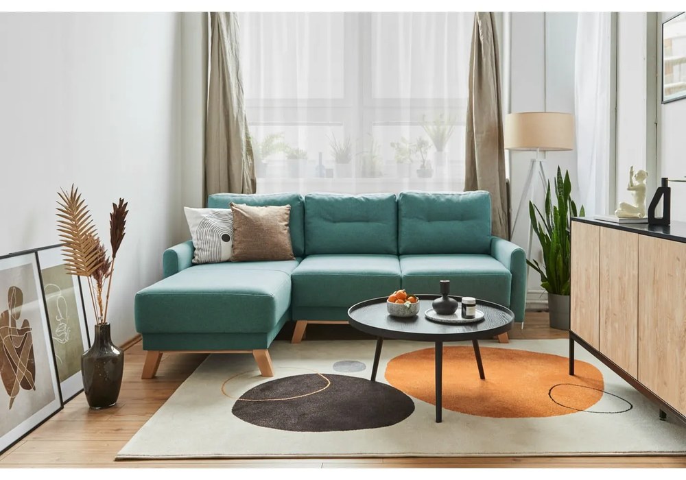 Mesa fekete dohányzóasztal, ⌀ 78 cm - WOOOD