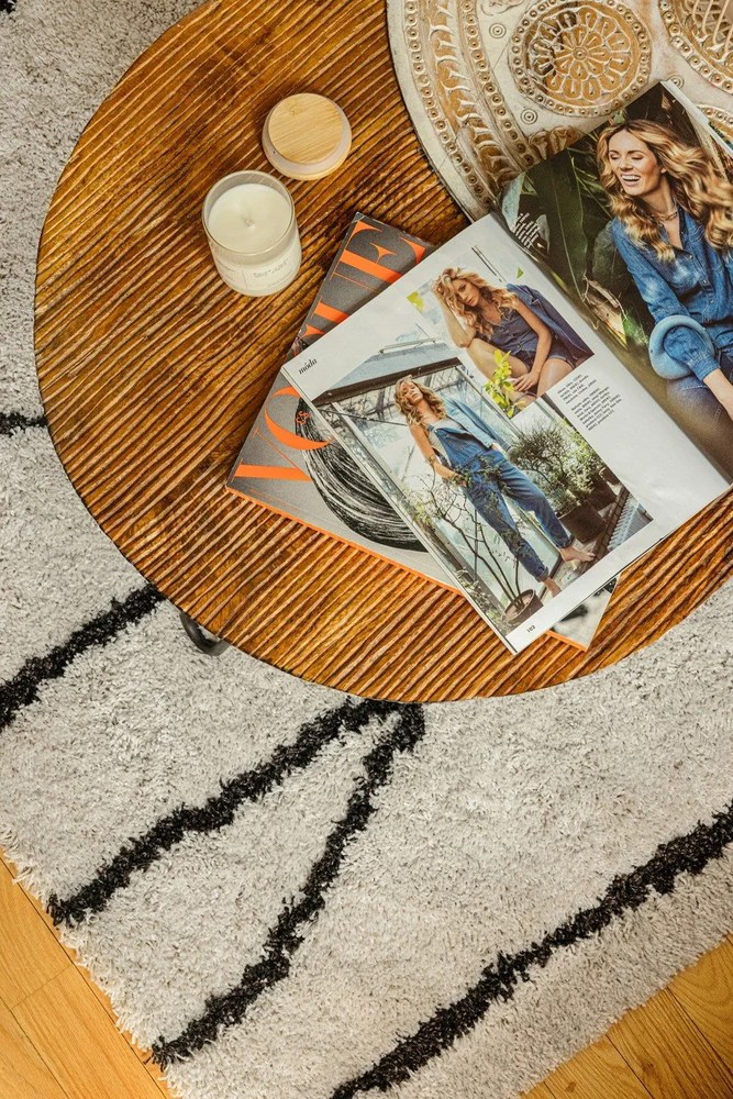 Fehér-fekete szőnyeg 160x230 cm Routa – Universal