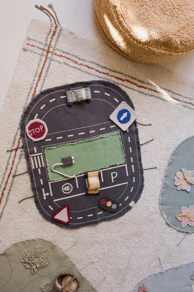 Krémszínű mosható kézi szövésű pamut szőnyeg 90x130 cm Cuisine Natural – Lorena Canals