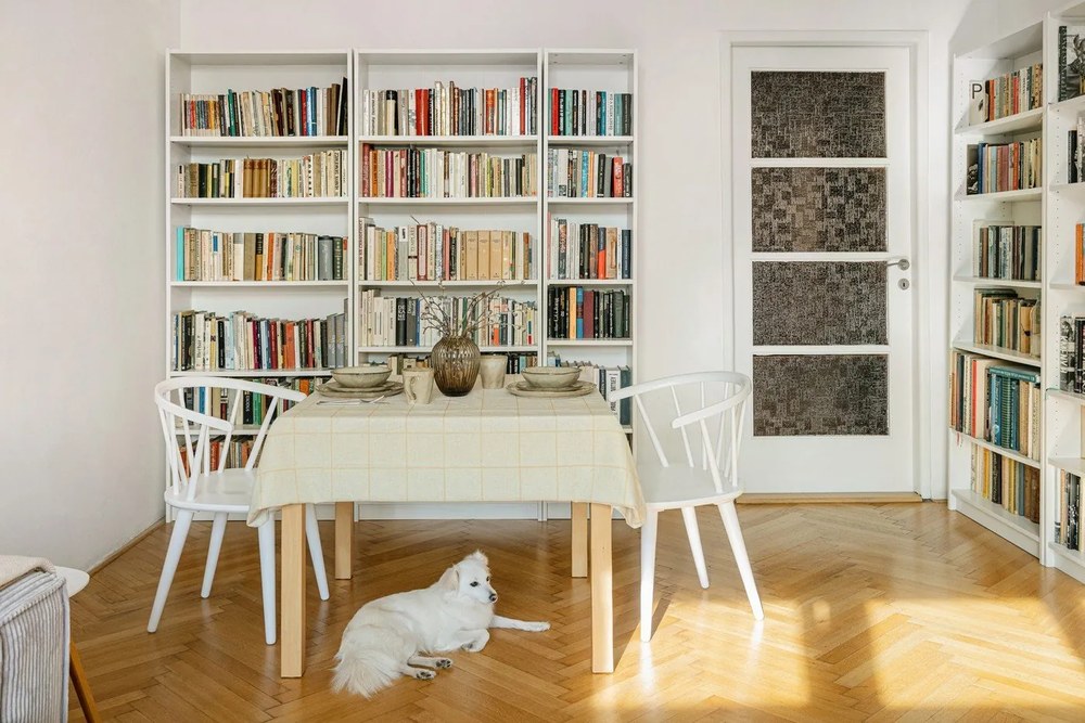 Dinex kihúzható étkezőasztal tölgy dekorral, 90 x 90 cm - Hammel