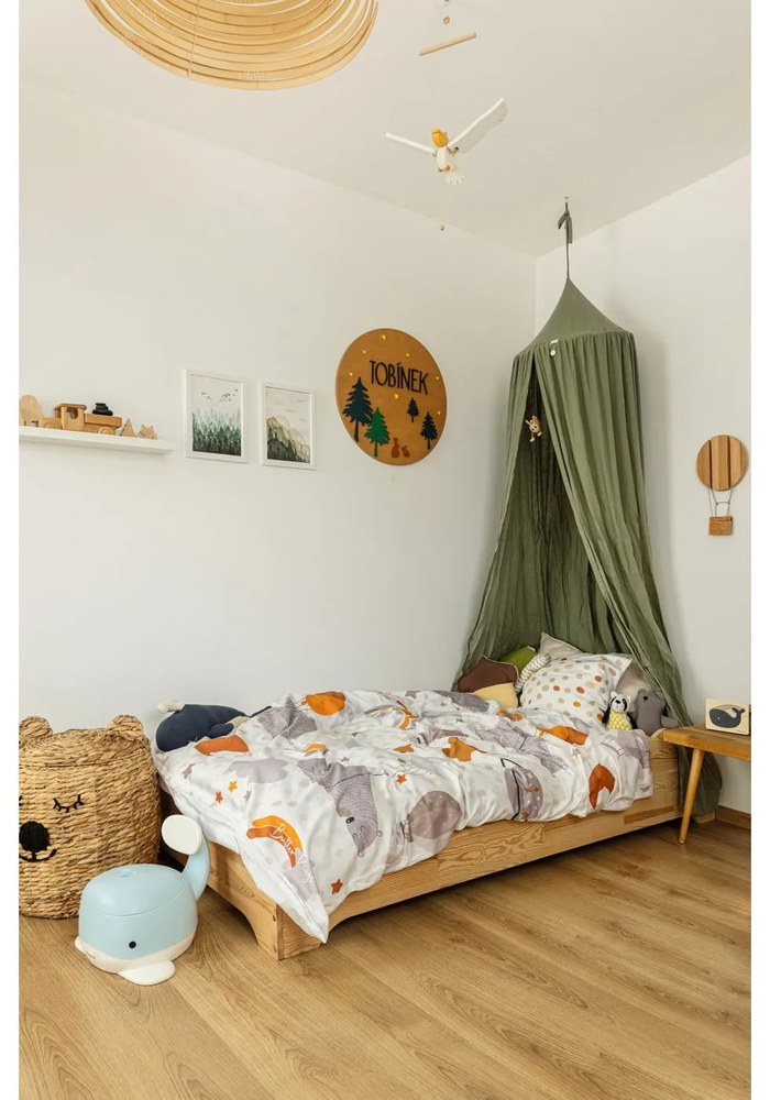 Vízijácint játéktároló kosár fedéllel, ⌀ 42 cm - Bloomingville Mini