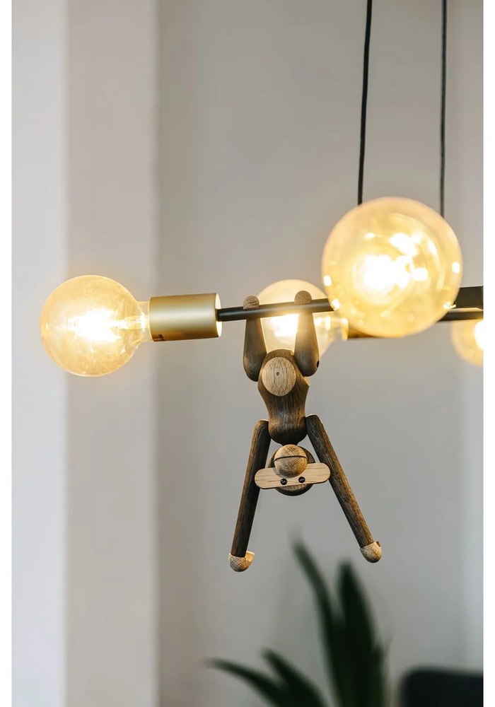 Bojesen Denmark Monkey Hanging dekorációs figura tömör tölgyfából - Kay