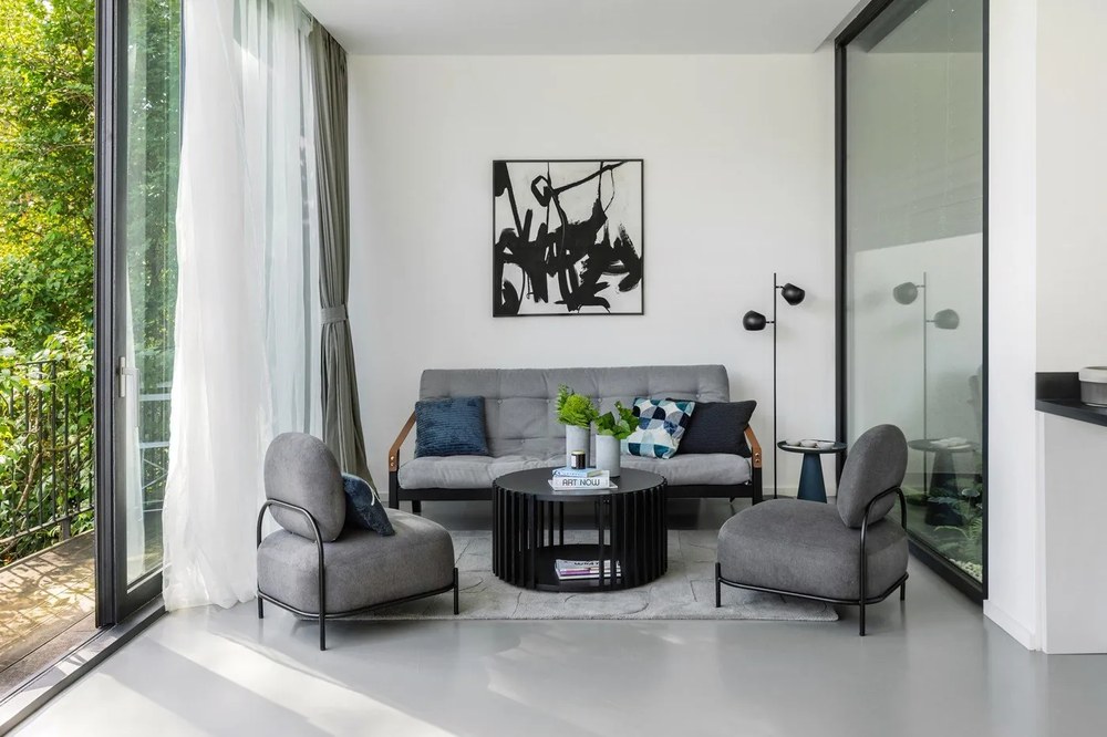 Kézzel festett kép 100x100 cm Playblack 1 - Malerifabrikken