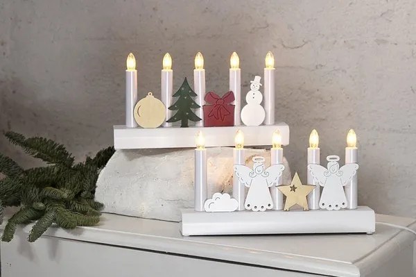 Fehér karácsonyi fénydekoráció Julia – Star Trading