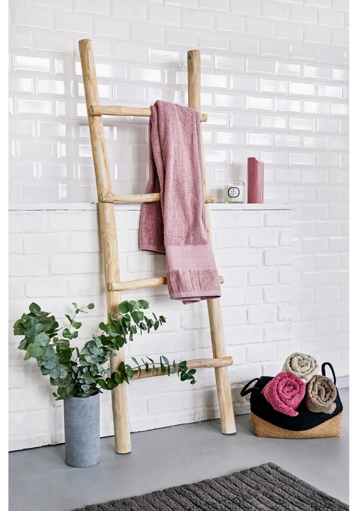 Tiles szürke pamut fürdőszobai kilépő, 80 x 50 cm - Zone