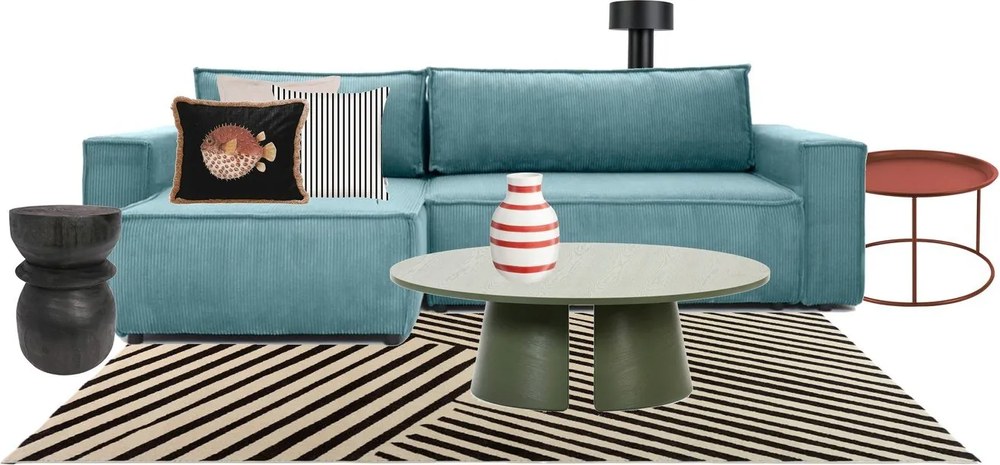 Cep zöld dohányzóasztal, ø 110 cm - Teulat